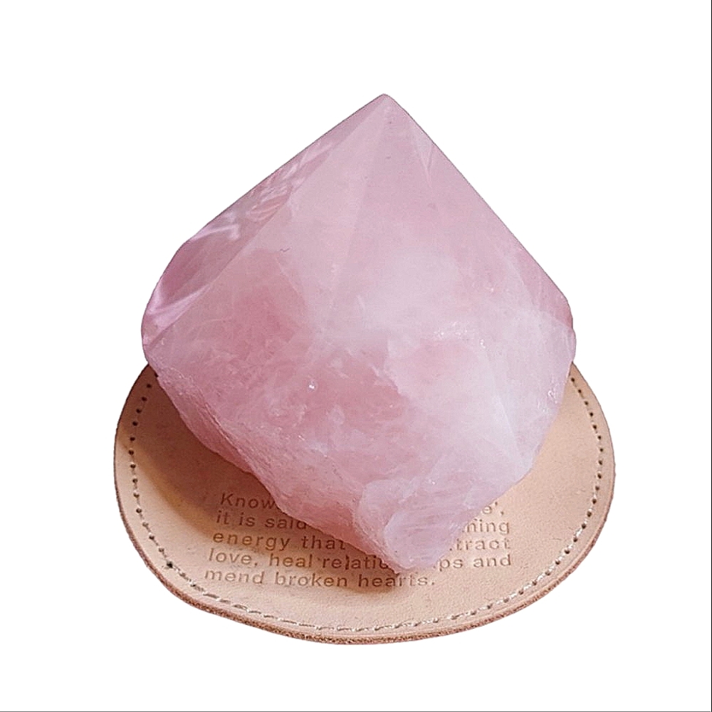 Crystal Heart Collection Rose Quartz Precious Stone 12.9oz